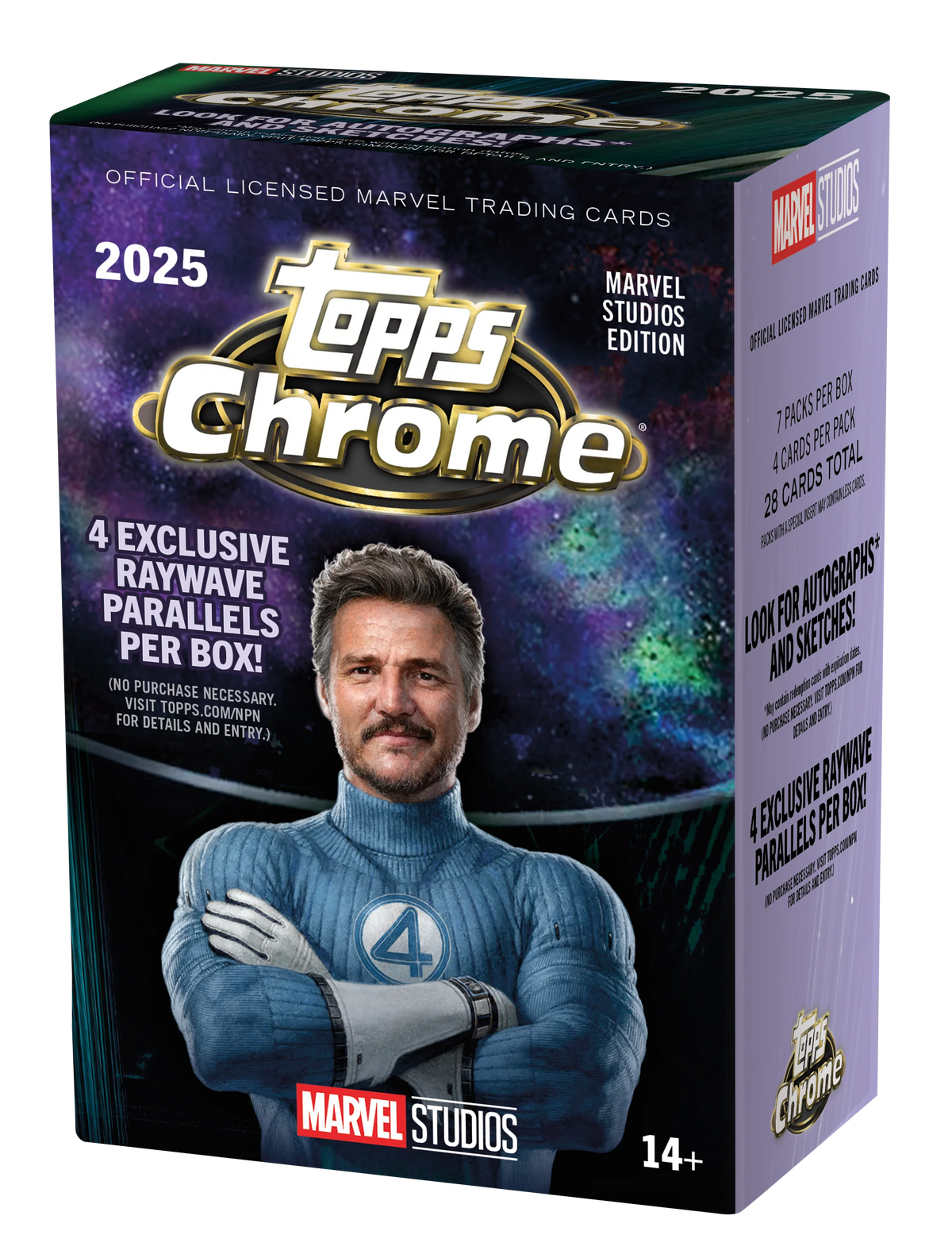 2025 Topps Marvel Studios Chrome Value Box – geschlossene Verpackung