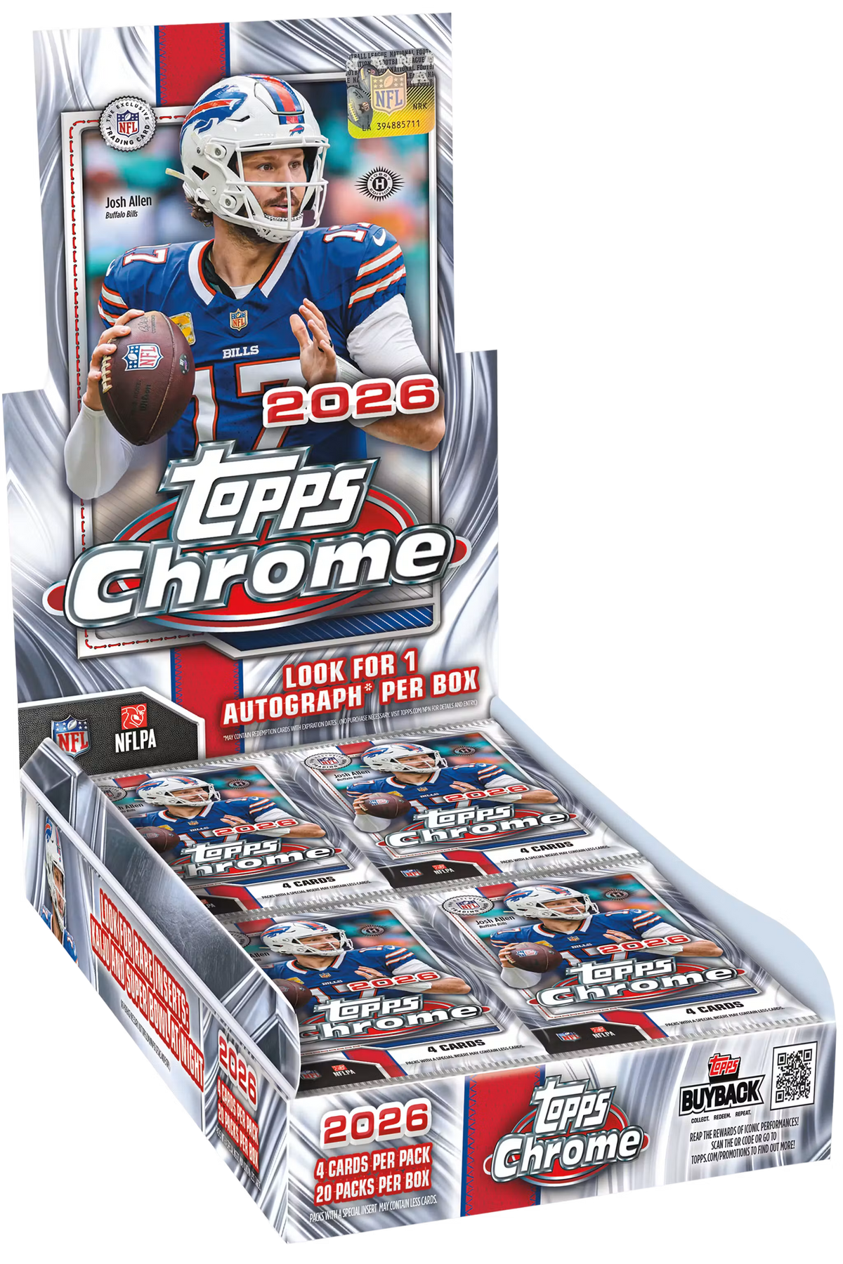 2026 Topps Chrome Football – Hobby Box