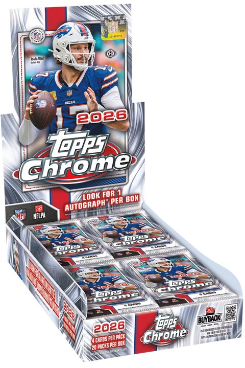 2026 Topps Chrome Football – Hobby Box-1