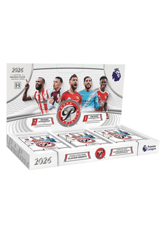 Topps Pristine Premier League 2025/26 Hobby Box – geöffnetes weisses Display mit Packs