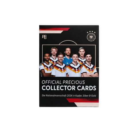 PCCards DFB Fussballnationalmannschaft 2026 Blind Box – schwarze Verpackung mit Nationalspielern