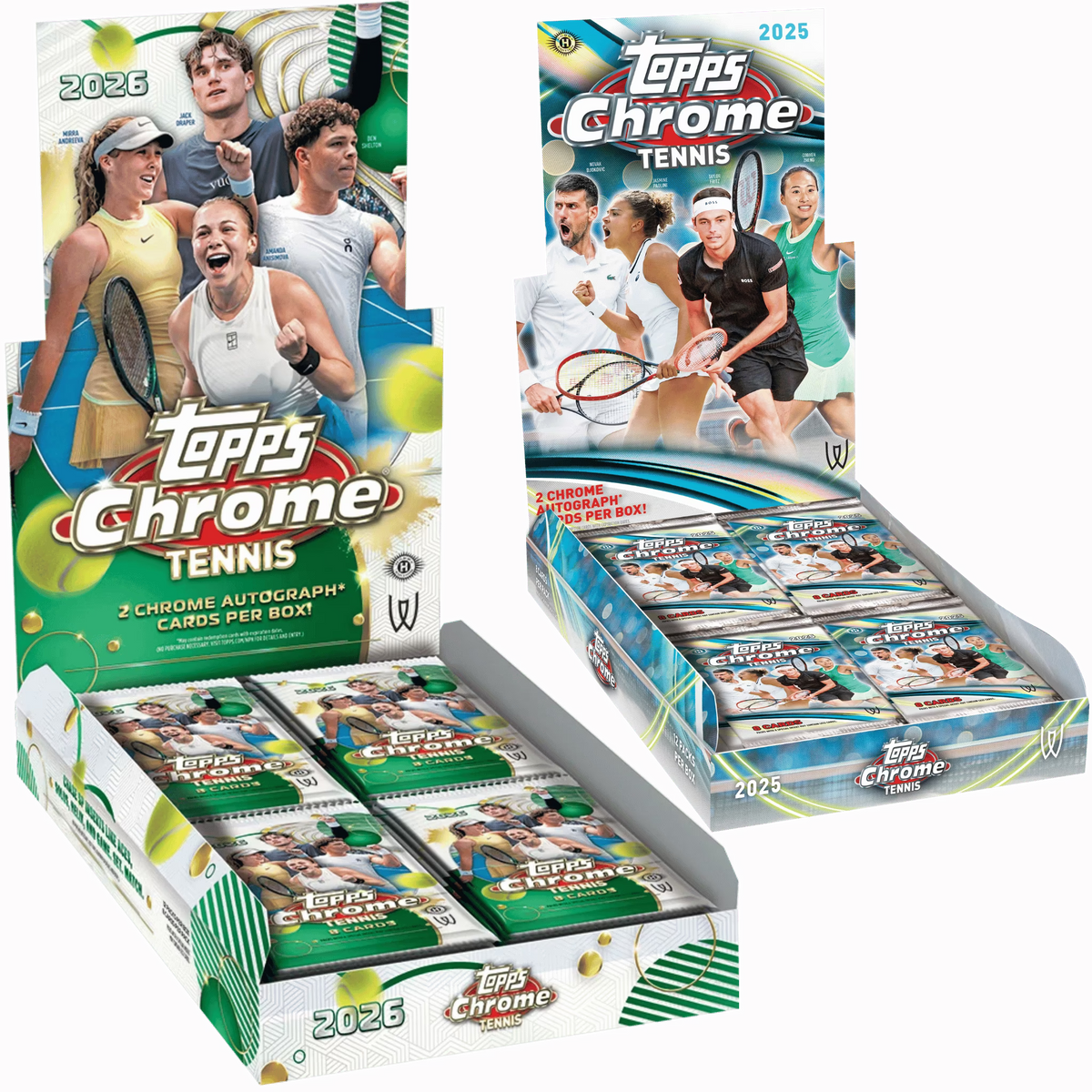Topps Chrome Tennis 2025 & 2026 - Hobby Box Bundle-1