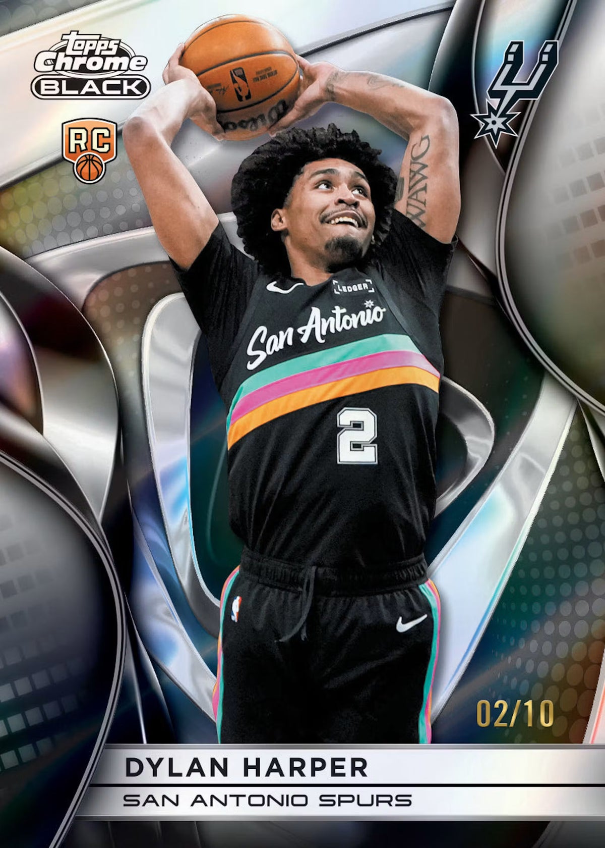2025-26 NBA Topps Chrome Black Basketball - Hobby Box-9