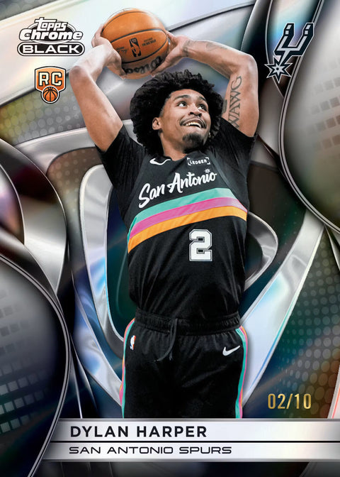 2025-26 NBA Topps Chrome Black Basketball - Hobby Box-9