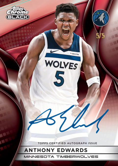 2025-26 NBA Topps Chrome Black Basketball - Hobby Box-4