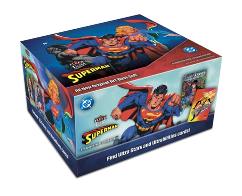 2026 Fleer Ultra Superman Hobby Box – Verpackung mit Superman-Comicmotiv