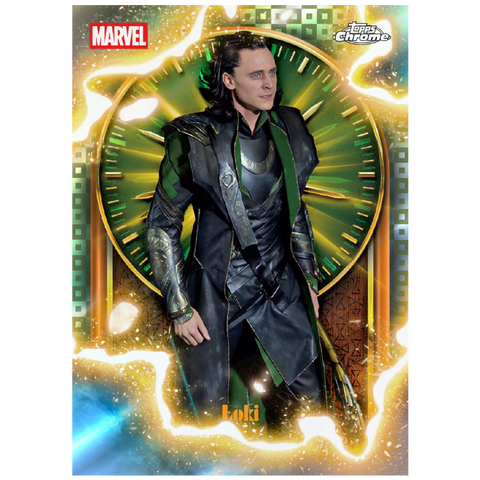 2025 Topps Marvel Studios Chrome - Loki Gold Parallel Karte