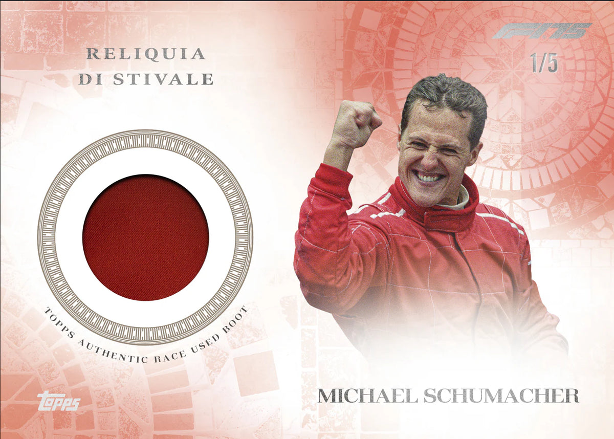 Topps F1 Eccellenza 2025 - Michael Schumacher Reliquia Di Stivale Race-Worn Relic Karte